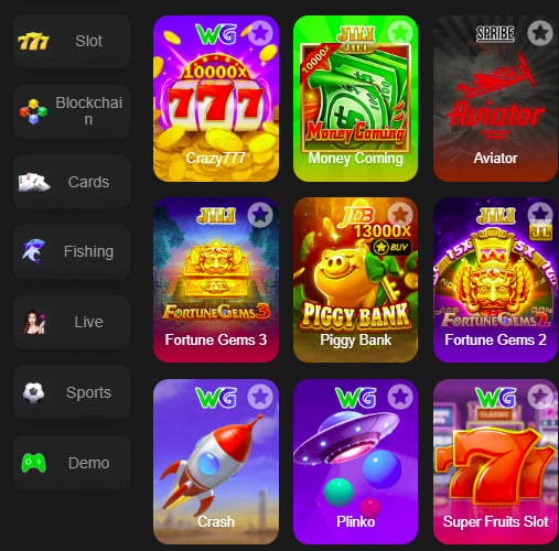 Main screen of lucky97 game game page for PK players - 4