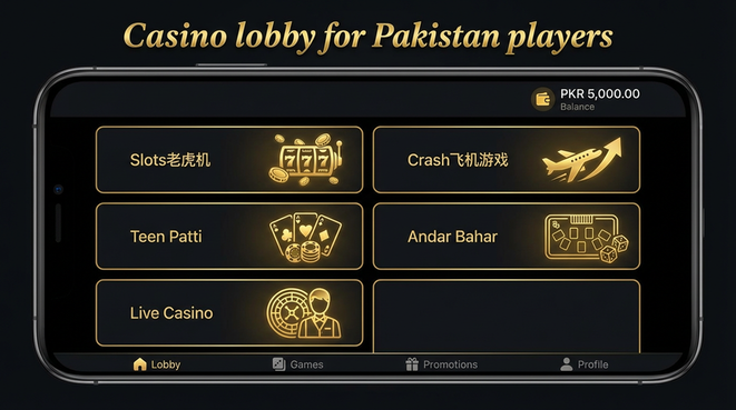 Lobby view of lucky97 game for Pakistan users - 4